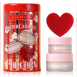 NCLA BEAUTY Salted Caramel Popcorn 3 Piece Lip Care Set